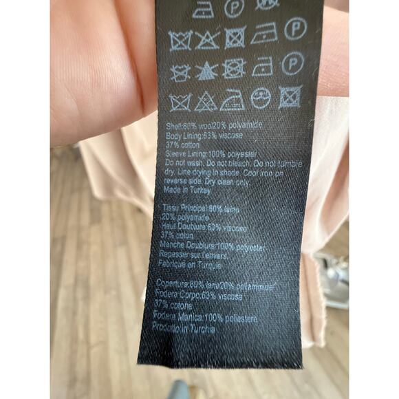 ALLSAINTS City Monument Coat in Taupe Size 0 $599 retail wool asymmetrical - Picture 7 of 11